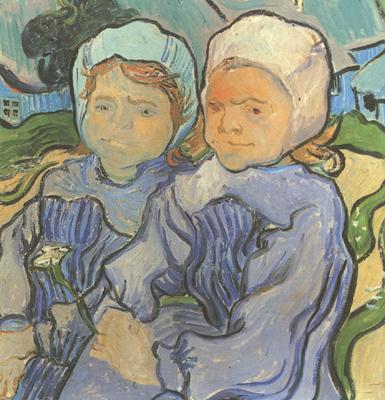 Vincent Van Gogh Two Children (nn04) oil painting picture